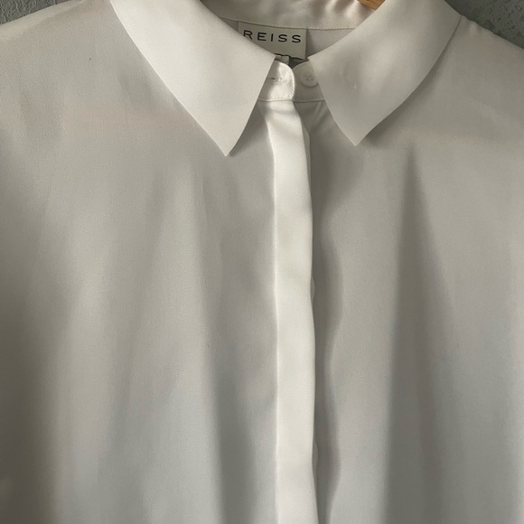 Reiss Classic White Button Down Top - Picture 6 of 7